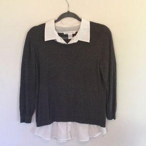 Sweater with 3/4 length sleeves